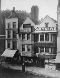 Vieilles maisons, Fleet Street, vers 1884